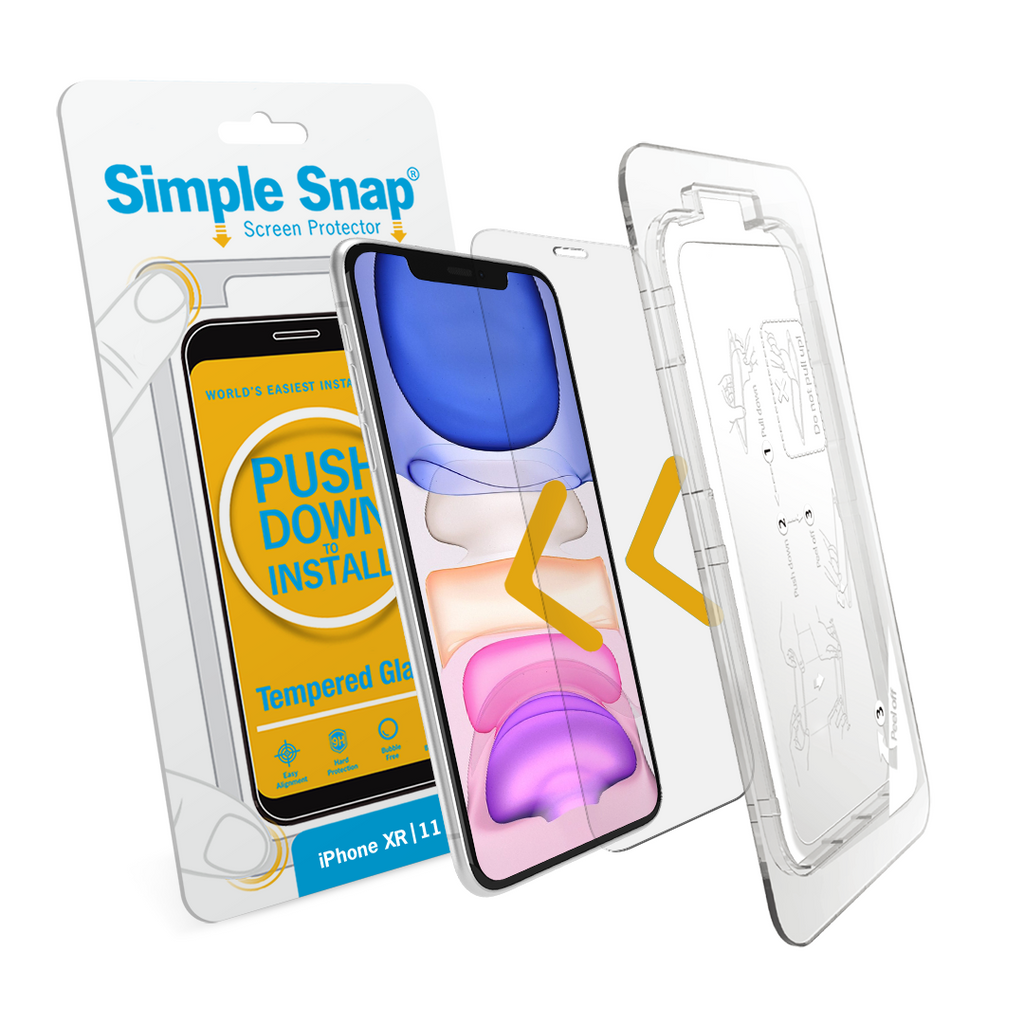 thumbnail image 2 of IPhone XR / 11 Screen Protector With Easy Install Kit – Premium Tempered Glass, 9H Hardness, Clear 2 of 6